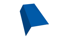 Планка карнизная 120х80 Grand Line 0,45 PE с пленкой RAL 5005 сигнальный синий (2м)