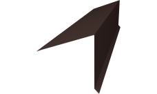 Планка конька односкатной кровли 180х160 Grand Line 0,45 Drap TR lite RAL 8017 шоколад (2м)