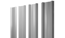 Штакетник М-образный A с прямым резом 0,5 Satin RAL 7004 сигнальный серый