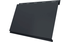 Вертикаль классик Grand Line 0,45 Drap ТХ двухсторонний с пленкой RAL 7024 мокрый асфальт