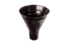 Воронка водосборная большая GL PU 250/90 мм RAL 8017 шоколад