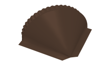 Заглушка малая конусная Grand Line 0,5 Satin Matt TX RAL 8017 шоколад