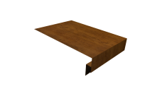 Планка околооконная сложная 250х50х18 (j-фаска) 0,45 Print-Double Elite Golden Wood (2м)