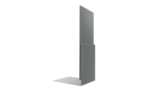 Планка приемная оконная Grand Line 0,45 PE с пленкой RAL 7005 мышино-серый (2м)