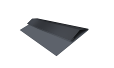 Планка стартово-финишная Экобрус, Экобрус новый Grand Line 0,45 PE двухсторонний с пленкой RAL 7024 мокрый асфальт (3м)