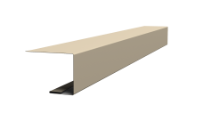 Планка завершающая фальц Grand Line 0,45 Drap TX RAL 1015 светлая слоновая кость (2м)