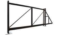 Ворота откатные Colority Zinc 2,03x4,0 RR 32