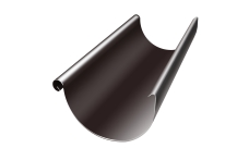 Желоб полукруглый GL PE 125 мм 2 м RR 32 темно-коричневый