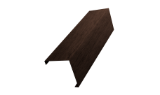 Декоративная накладка на столб универсальная угловая 62х55 для забора жалюзи 0,45 Print-Double Premium Antique Wood (2м)