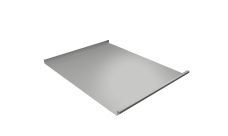 Фальц двойной стоячий Grand Line 0,45 Drap ТХ с пленкой на замках RAL 7047 телегрей 4