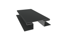 Планка H-образная стыковочная сложная Grand Line 0,45 Drap ST RAL 7016 антрацитово-серый (2м)