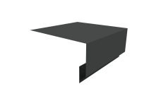 Планка околооконная сложная Блок-Хаус новый Grand Line 250х75х27 0,5 Velur RAL 7016 антрацитово-серый (2м)