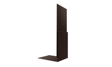 Планка приемная оконная Grand Line 0,5 Velur RAL 8017 шоколад (3м)