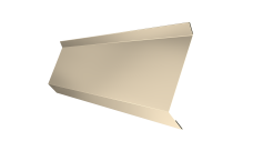 Планка примыкания в штробу 60 0,45 PE с пленкой RAL 1015 светлая слоновая кость (2м)