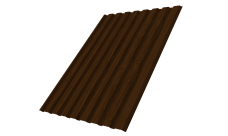 Профнастил С20A Grand Line 0,45 Print Elite Choco Wood TwinColor