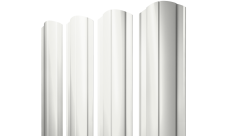 Штакетник Круглый фигурный 0,45 PE RAL 9003 сигнальный белый