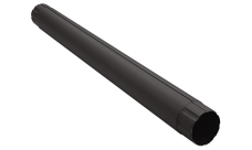 Труба круглая соединительная Grand Line PU матовый 90 мм 1 м RR 32 темно-коричневый