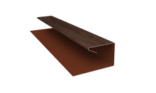 Планка П-образная завершающая сложная (КД) 0,45 Print Premium Antique Wood TwinColor (2м)