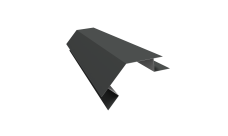 Планка угла внешнего сложного 135 градусов Блок-Хаус новый Grand Line 0,5 PurLite матовый RAL 7016 антрацитово-серый (3м)