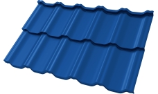 Профиль волновой "Квинта Уно" ("Kvinta Uno") 0,45 ПЭ RAL 5005 сигнальный синий