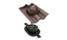 Элемент проходной Vilpe Tiili 2К коричневый