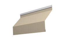 Ламель забора жалюзи Milan new Grand Line 0,45 Drap TX RAL 1015 светлая слоновая кость