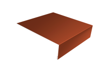 Планка лобовая/околооконная простая 190х50 Grand Line 0,45 PE с пленкой RAL 8004 терракота (2м)