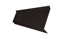 Планка примыкания в штробу 60 0,5 Satin Matt RAL 9005 черный (2м)