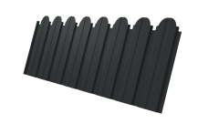 Профнастил C10B фигурный Grand Line 0,45 Drap TX RAL 7016 антрацитово-серый