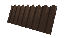 Профнастил С20B фигурный Grand Line 0,45 Drap TX RAL 8017 шоколад