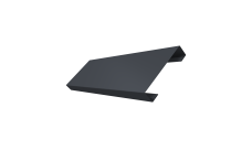 Ламель лицевая 100 забора жалюзи Texas Grand Line 0,45 Drap-double TX RAL 7024 мокрый асфальт