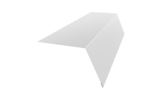 Планка карнизная широкая 100х85 0,45 Drap с пленкой RAL 9003 сигнальный белый (2м)