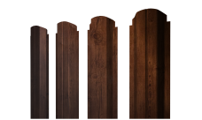 Штакетник П-образный A фигурный 0,45 Print Premium Cherry Wood Fresh TwinColor