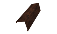 Декоративная накладка на столб универсальная угловая 60х60 для забора жалюзи Grand Line 0,45 Print Elite Cherry Wood TwinColor (2м)