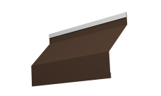 Ламель забора жалюзи Milan 0,5 Satin RAL 8017 шоколад