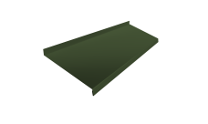 Отлив простой 250 Grand Line 0,5 Satin Matt TX RAL 6020 хромовая зелень (2м)