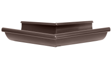 Угол желоба внешний GL PU Matt 135 гр 125 мм RAL 8017 шоколад