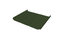 Кликфальц Pro Line Grand Line 0,5 Satin Matt TX с пленкой на замках RAL 6020 хромовая зелень