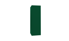 Кожух прямой д1880/ш1000/в1900 0,5 Satin с пленкой RAL 6005 зеленый мох