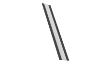 Крепежная планка жалюзи Milan, Milan Slim, Tokyo 0,5 Drap TX RAL 7016 антрацитово-серый (2м)