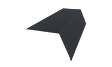 Планка карнизная широкая 100х85 Grand Line 0,45 Drap ST lite RAL 7024 мокрый асфальт (3м)