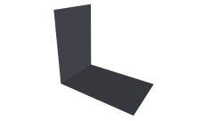 Планка снегозадержания усиливающая 0,45 Drap TX RAL 7024 мокрый асфальт (2м)