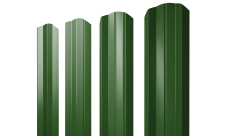Штакетник М-образный A фигурный 0,45 PE RAL 6002 лиственно-зеленый