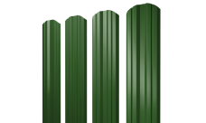 Штакетник Twin фигурный 0,45 PE RAL 6002 лиственно-зеленый