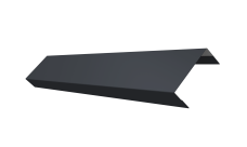 Ламель обратная 50 забора жалюзи Texas 0,5 Rooftop Бархат RAL 7024 мокрый асфальт