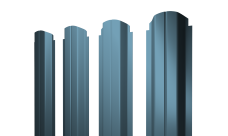 Штакетник П-образный A фигурный 0,45 Drap TX RAL 5024 пастельно-синий