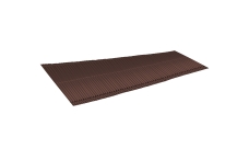 Желобок ребристый для обустройства ендовы Luxard коричневый