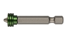 Биты Kraftool Еxpert с магнитным держателем-ограничителем, тип хвостовика E 1/4, PZ2 50мм 1шт в блистере (26129-2-50-1)