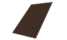 Профнастил С21R Grand Line 0,45 ПЭ слим RAL 8017 шоколад