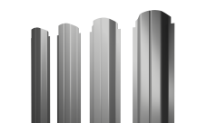 Штакетник П-образный A фигурный Grand Line 0,45 Drap ТХ RAL 7047 телегрей 4